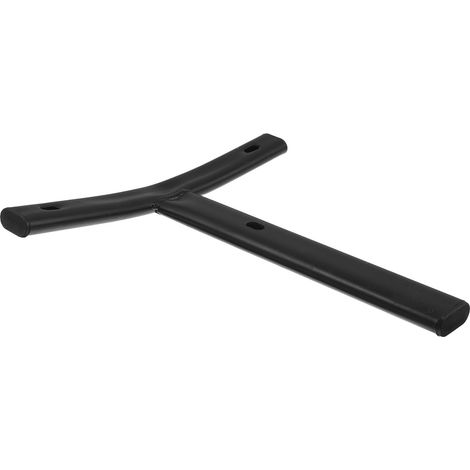 Support de dossier pour chaise bureau, en acier inoxydable noir (1/5)