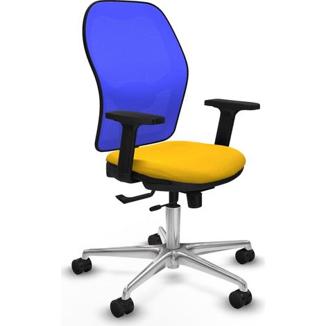 Silla de oficina piqueras y crespo Jorquera azul ergonómica (1/2)