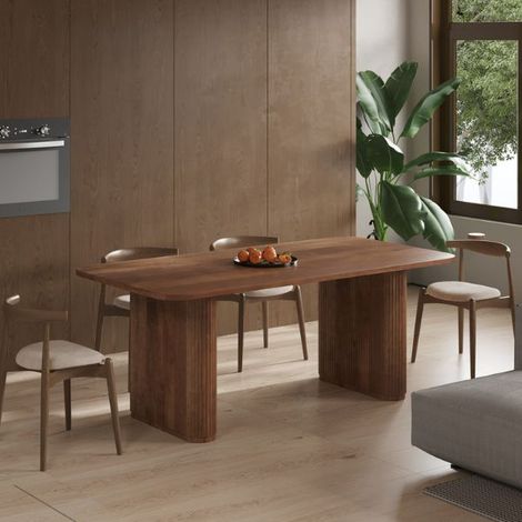 Table de salle à manger Jeanke  200 x 100 x 77 cm  Bois de (1/5)