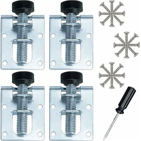 Online Store - Pieds de Nivellement Meuble Réglables en Fer Galvanisé M10 Niveleurs pour Meubles, Tables, Armoires, Établis et Étagères(4 Pièces) (1/4)