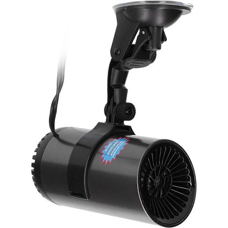2-in-1-Autoheizung mit Ventilator, 150 W, 12 V DC, tragbarer Entfeuchter, Plug & Play, mit 360° drehbarem Halter und Saugnapf