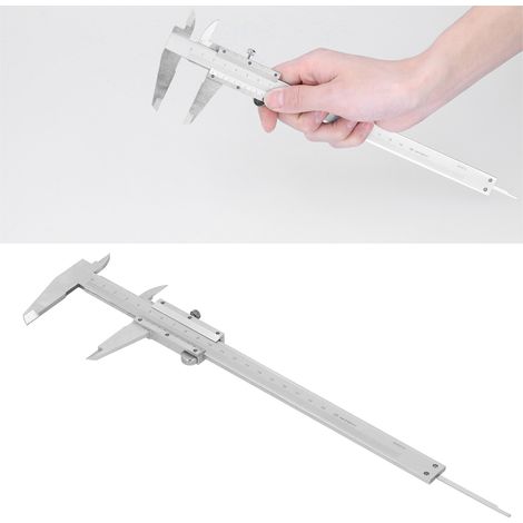 Messschieber aus hochkohlenstoffhaltigem Stahl, Messschieber in Industriequalität, Vier-in-Eins-Messschieber, 0,02 mm, 0-200 mm. (1/5)