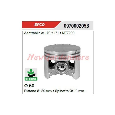 Pistone segmenti spinotto EFCO motosega 170 171 MT7200 097000205B