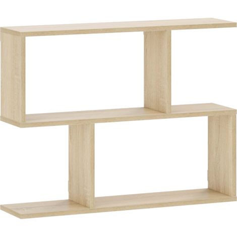 Wall Shelf Sonoma Oak 72 x 17 x 55.5 cm Engineered Wood vidaXL (1/5)