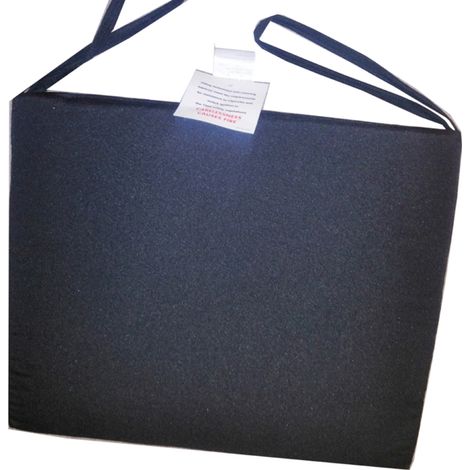 Waterproof Seat Pads - Single Black Cushion - Outdoor Cushion for Garden Furniture