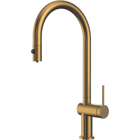 Grifo de cocina Lazio para osmosis extraíble oro cepillado [ IMEX® ] (1/2)