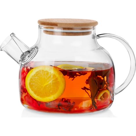 Jarra de café y té de cristal con colador 1 l