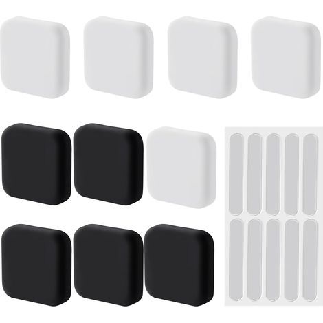 10 Morceaux D'Angle Anti Collision Et 10 Morceaux De Bandes Anti Collision, Coussinets De Silicone De Poignée De Porte, Accessoires De Meubles, Fournitures De Protection Des Murs. (1/5)