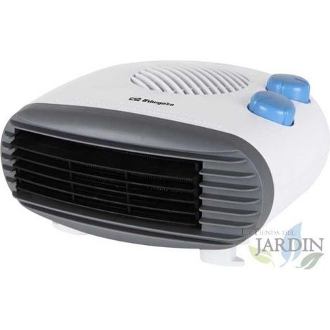 Radiateur soufflant 2000W Orbegozo. Deux positions chaud et froid. Fonction ventilateur, noir