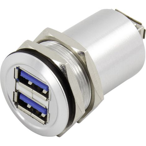 TRU COMPONENTS USB-14 USB A Doppeleinbaubuchse 3.0 Buchse, Einbau Inhalt: 1 St.