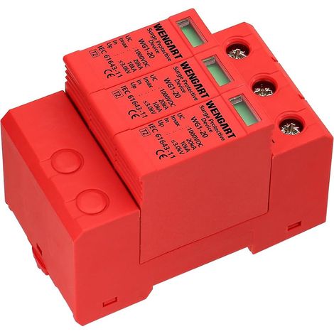 Dispositif d'arrêt de surtension,Dispositif d'arrêt de Basse Tension pour la Distribution de l'énergie de Protection Contre la Foudre et Les appareils de Commande (1000V3P20KA) (1/5)