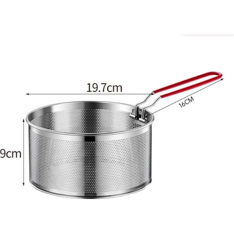 Individueller multifunktionaler Frittierkorb – Edelstahl – spülmaschinenfest – 20 cm (1/4)