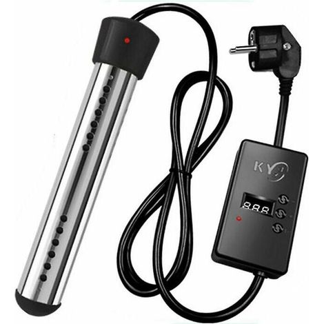Chauffage de bain 3000w Thermoplongeur électrique Thermoplongeur de voyage, thermoplongeur en acier inoxydable, chauffage électrique de piscine Immersio (1/5)