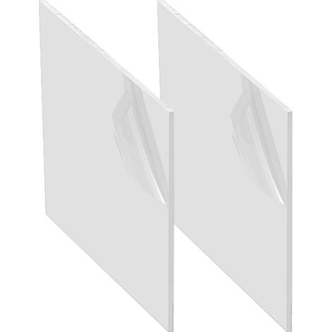 Plaque Abs 3mm x 30cm x 20cm Plaque Plastique Blanc Avec Film de Protection (1/5)