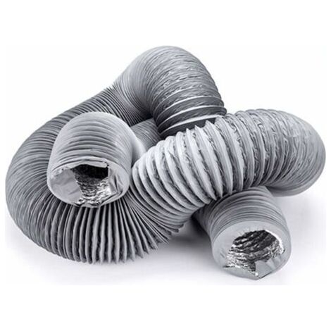 Tuyau d'évacuation en PVC pour hotte, climatiseur, sèche linge (longueur 100 mm x 6 m)