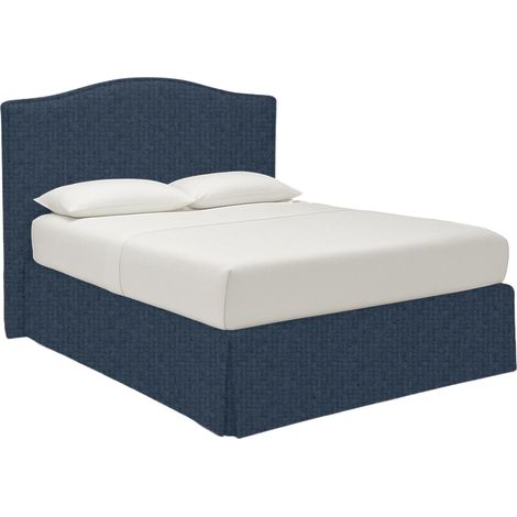 Letto Piazza e Mezza Blyth, Sfoderabile, Contenitore Made in Italy, blu