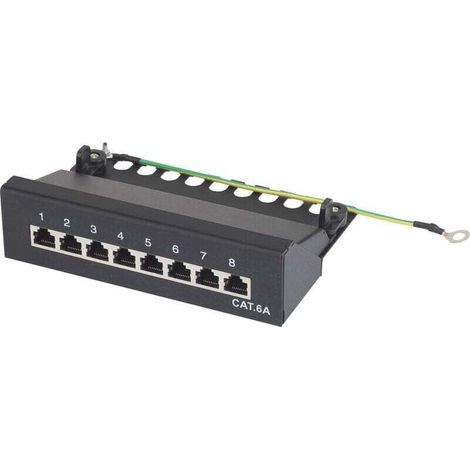 Trywise 8 ports Boîtier de brassage CAT 6a 1 UH équipé X483461 (1/4)