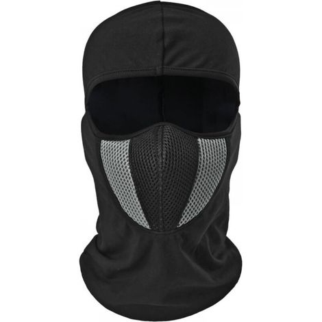 Multifonction Ultra léger,Cagoule Respirante Coupe-Vent Masque Cache-Cou Anti Poussière/Froid,Femme Homme Casques élastique Tour de Cou pour Randonnée Moto Vélo Tactique Escalade(Gris) (1/5)
