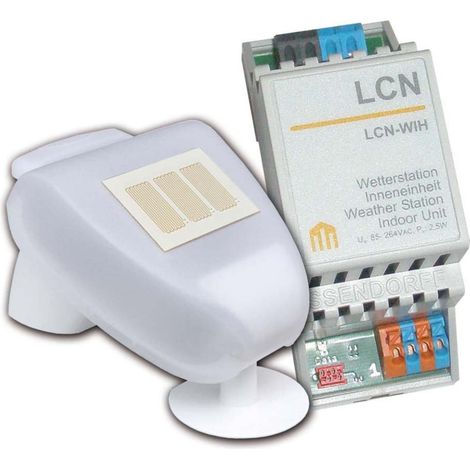 LCN Wetterstation WIH 3x Licht Temperatur Wind Uhr
