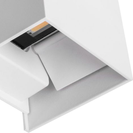 Aplique SEVER IP54 2x3W LED 560lm 6000K L.10xAn.10xAl.10cm Blanco (1/3)