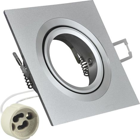 Faretto incasso SOUTH alluminio argento quad GU10 Polux (1/3)