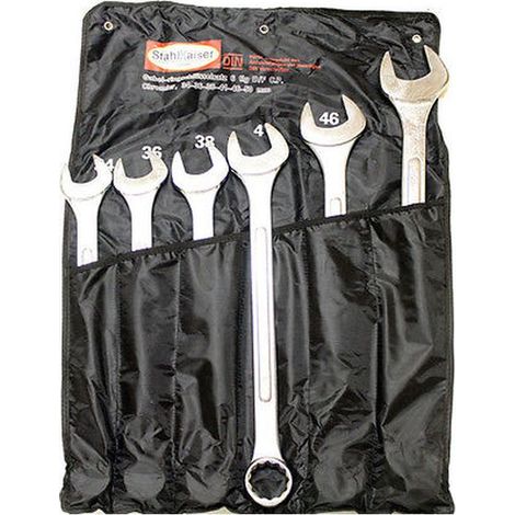 SET 6 CHIAVI COMBINATE - da 34 a 50mm - KIT STAHLKAISER GERMANY