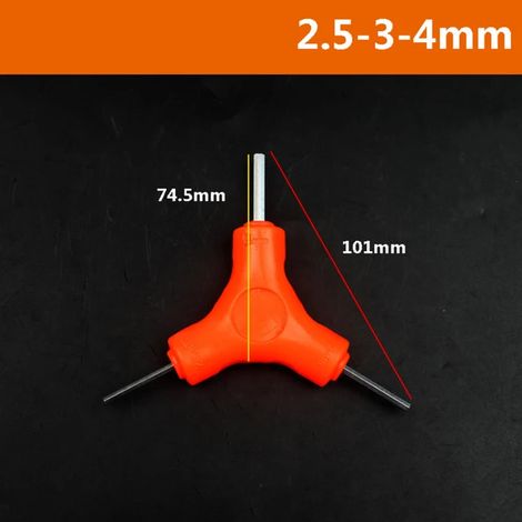 Clé Allen de type Y 2.5 3 4 5 6 8mm outil de réparation de vélo hexagonal combiné à trois têtes A