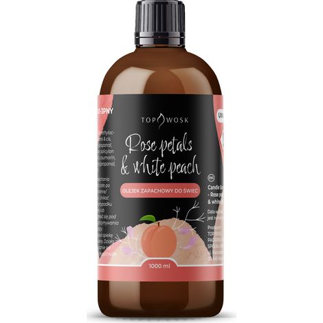 Olio profumato ai petali di rosa e pesca bianca 1000 ml