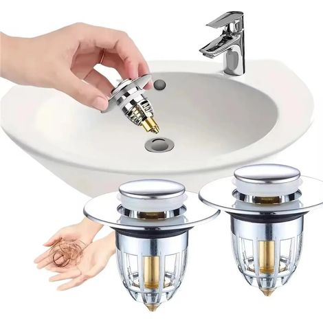 Pour bouton de vidange dvier filtre et bouchon (1/5)