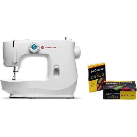 Nähmaschine - SINGER - M2105 - 16 Stiche - 4-Stufen Knopfloch - Vereinfachte Fadeneinfädelung (1/5)
