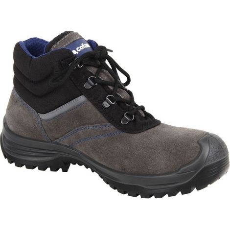 Bota de Serraje Seguridad S-3 Modelo Arion Color Gris con Puntera de Carbono Light - Tallas de 38 a 47 47 Gris (1/2)