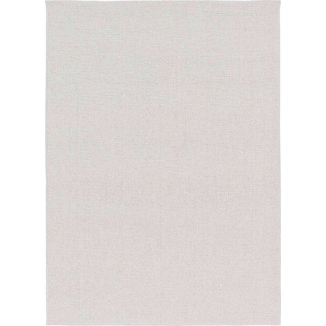BOUCLETTE - Tapis lavable effet bouclé tufté crème 200x290 (1/5)
