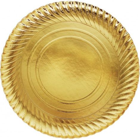 2 Pièces Plateau à Gâteau Diamètre 24 Cm Carton Cyclique Rond Doré