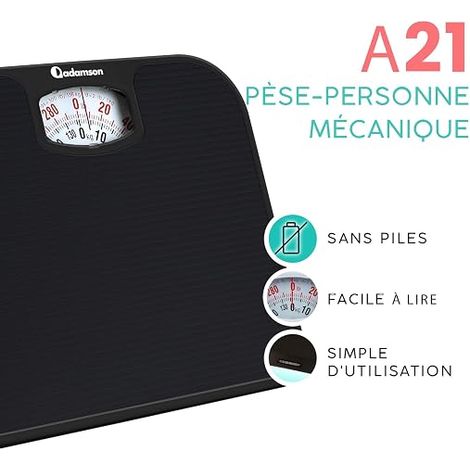 A21 Mechanical Bathroom Scales Non-Slip Surface (1/4)