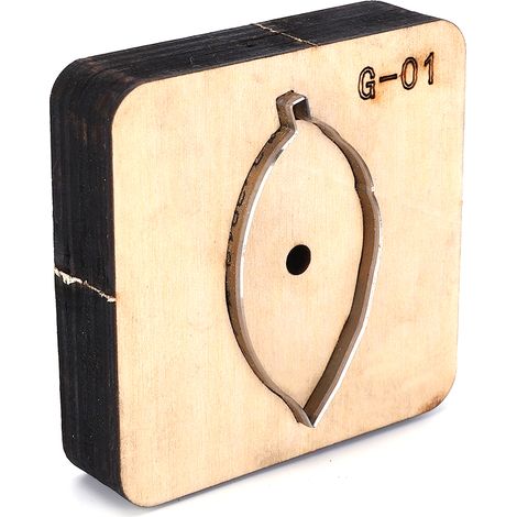 Matrice de découpe pour le travail du cuir, couteau à perforer le cuir, moule, gabarit, outil fait main à faire soi-même (G-01)