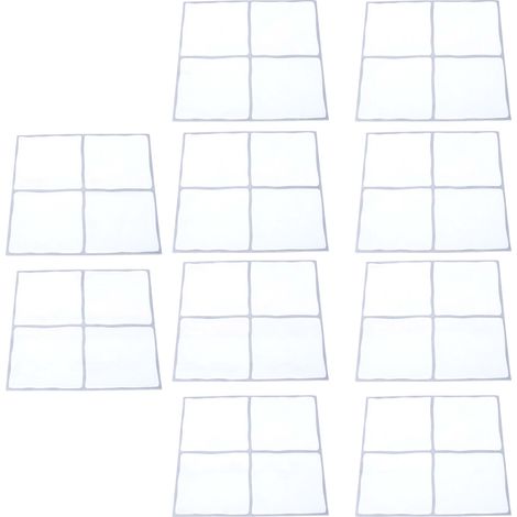 10 feuilles de carreaux de crédence 15 x 15 cm, autocollants muraux blancs, faciles à poser, pour cuisine, salle de bain et buanderie. (1/5)