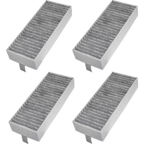 4 Stück Aktivkohlefilter, Dunstabzugshaube Filter für Dunstabzugshaube Siemens HZ9VRCR0 17004796, für Bosch HEZ9VRCR0 17004805, für Z821VR0 17004806, für Gaggenau CA282111, Umluftersatzfilter Zubehör