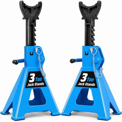 3T Chandelles d'atelier, avec verrou, modèle de choix, support de cric, stands d'atelier, changement de pneus, support de voiture, auto-lift en caoutchouc pour voiture (1/5)