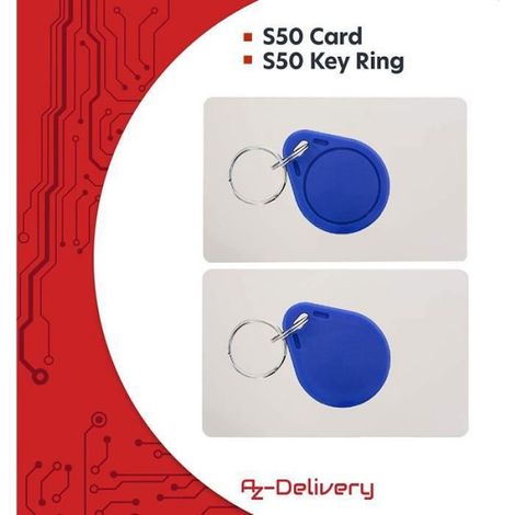 Kit RFID - AZDelivery - RC522 - 5 Lecteurs - 13.56MHz - Compatible Arduino/Raspberry Pi (1/4)