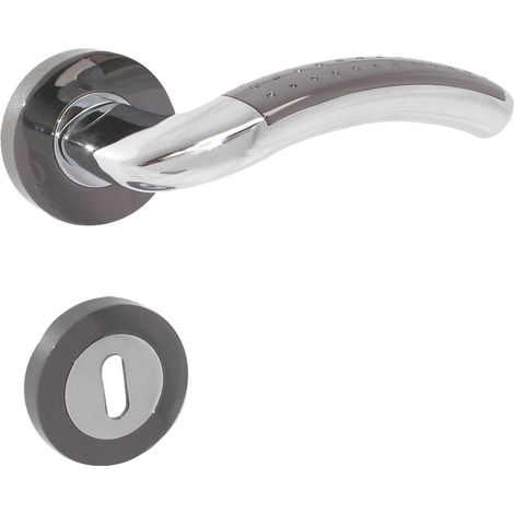 ZT-Rosetten-Grt. SONATA BB, 8 mm, Zamak verchr-schw.HF