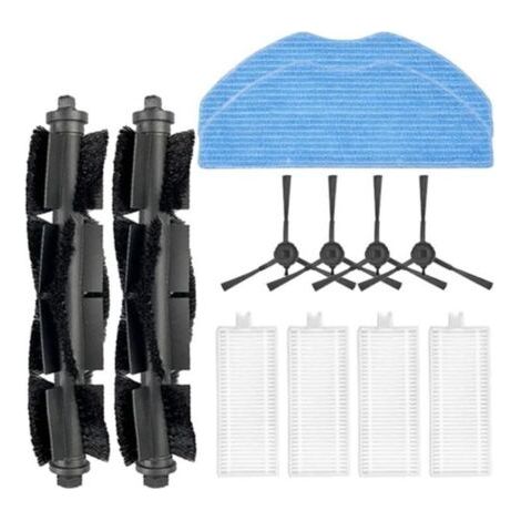 12 Pièces pour Aspirateur Robot EZVIZ RE4/RE4 Plus/RE5/RE5 Plus, Brosse Latérale Principale, Filtre, Tissu de Vadrouille, Pièces (1/5)