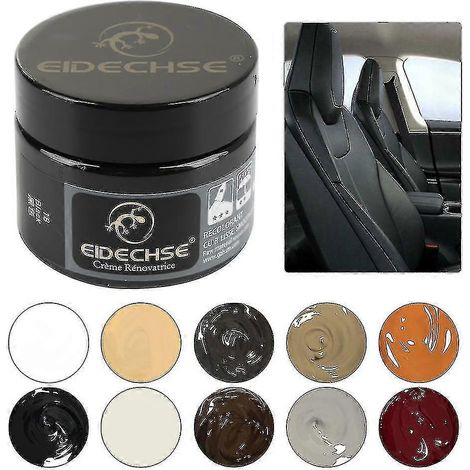 Kit de réparation de cuir avec crème de remplissage pour restaurer les rayures, éraflures, trous et déchirures des sièges auto et canapés (1/4)