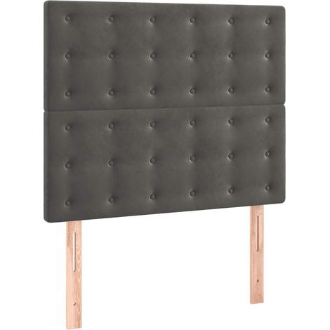 Maison Exclusive - Cabecero gris oscuro 100x5x118/128 cm terciope (1/5)