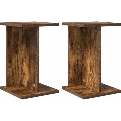 Maison Exclusive - Supporto per piante 2 pz Rovere Fumo 25 x 25,5 x 40,5 cm (1/5)