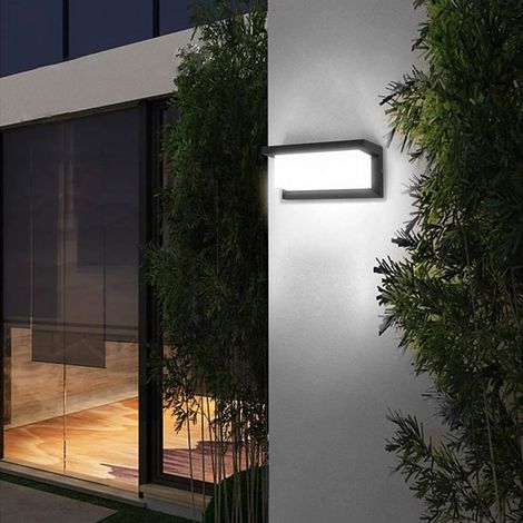 LED-Wandleuchte mit Bewegungsmelder – Schwarz (1/5)