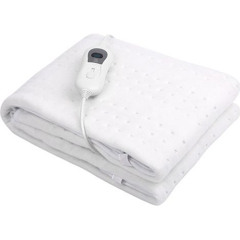 Sous-Couverture Électrique, 150 X 80 Cm, Arrêt Automatique, Protection Contre La Surchauffe, 3 Réglages De Température, Lavable, Chauffe-Matelas Adapté À Tous Les Matelas Standard (1/4)