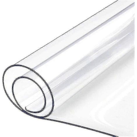 Nappe transparente de 1 mm en PVC imperméable et antidérapante (1/5)