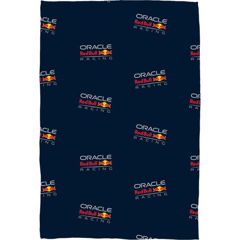 Oracle Red Bull Racing - Coperta in pile con licenza ufficiale, design Formula Uno, super morbida e calda, perfetta per camere da letto per adolescenti, campeggio e pigiama party, dimensioni 100 x 150 (1/5)