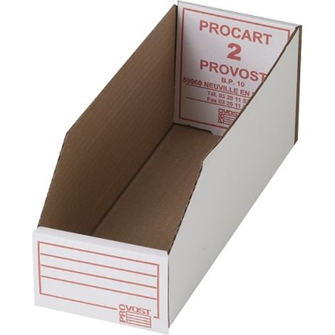 PROVOST - Bac en carton pliable antigraisse Provost - 300 x 110 mm (Lot de 50) (1/4)