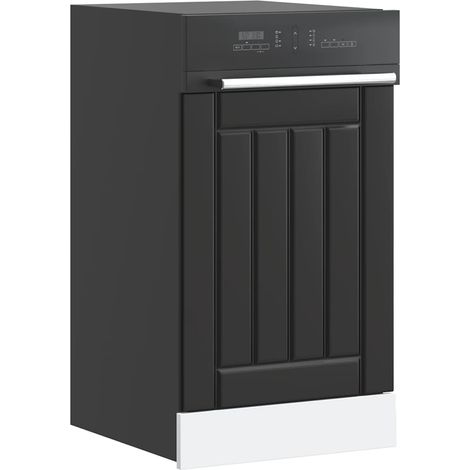 Geschirrspülerblende Lucca Schwarz Holzwerkstoff (1/5)